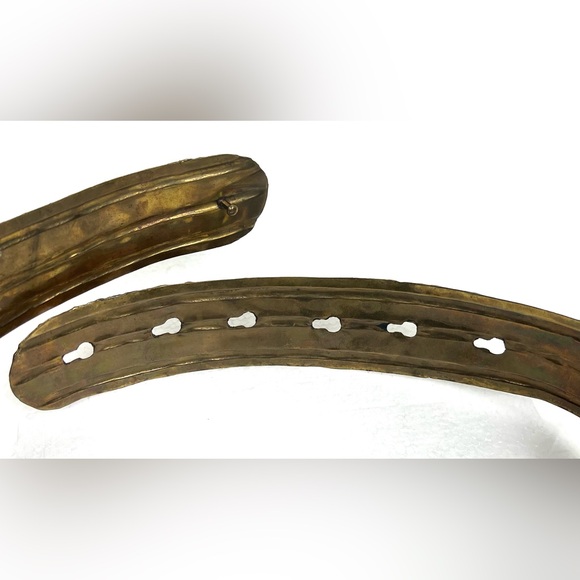 Vintage Handmade Brutalist Hammered Metal Copper Belt - Picture 10 of 16